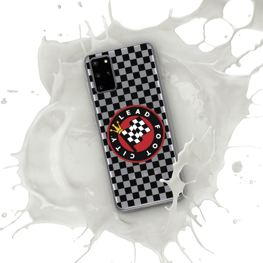 Checkered Lead Foot City Samsung Phone Case