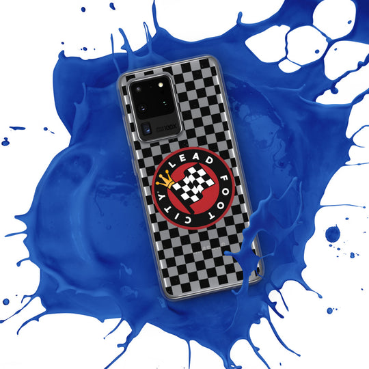 Checkered Lead Foot City Samsung Phone Case