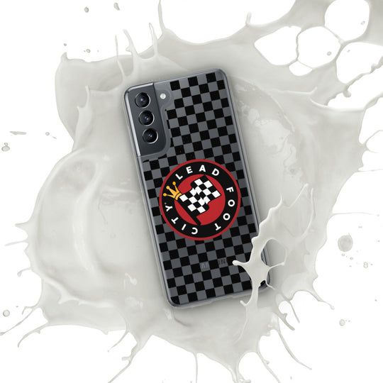 Checkered Lead Foot City Samsung Phone Case