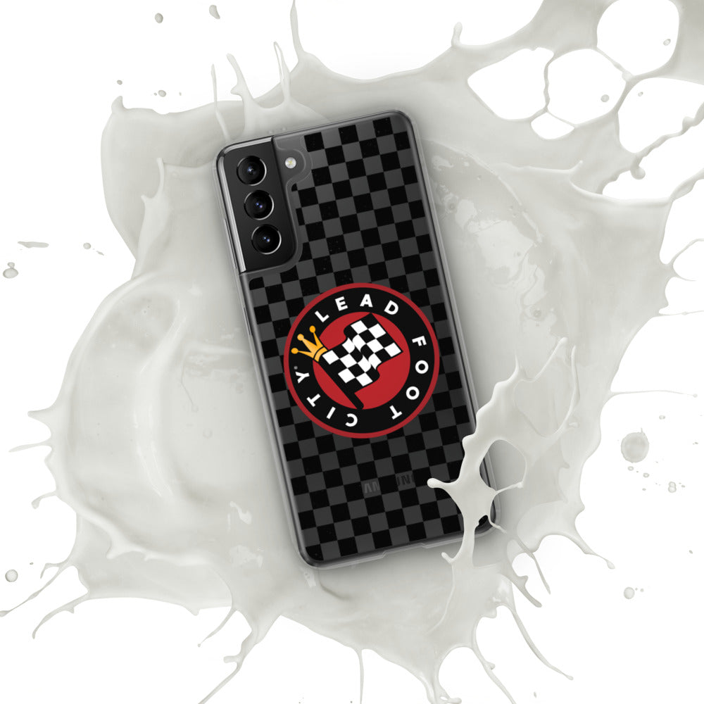 Checkered Lead Foot City Samsung Phone Case