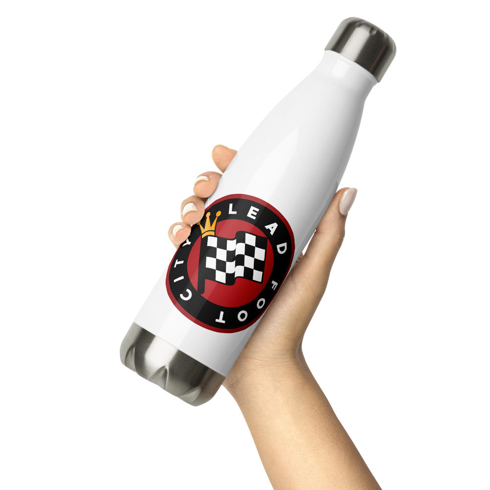 Stainless Water Bottle with full color Lead Foot City Royal Flag