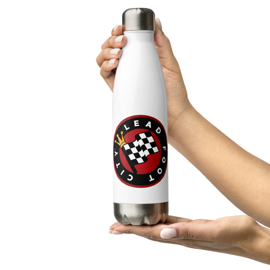 Stainless Water Bottle with full color Lead Foot City Royal Flag