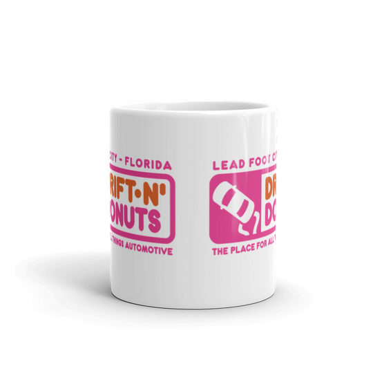 "Drift-N' Donuts" Ceramic Mug