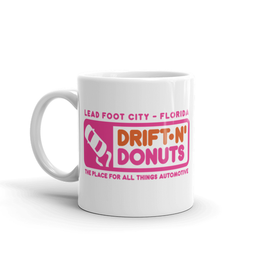 "Drift-N' Donuts" Ceramic Mug