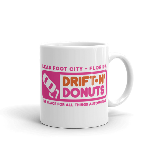 "Drift-N' Donuts" Ceramic Mug