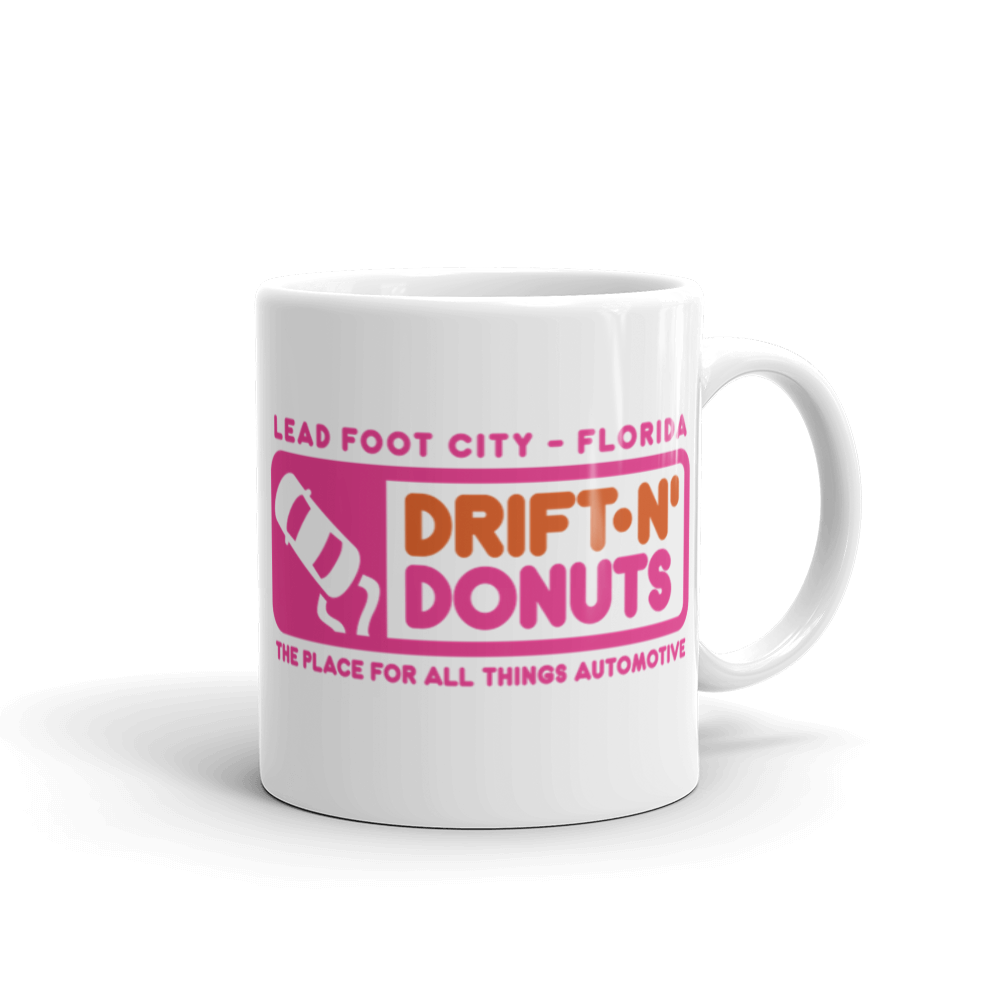 "Drift-N' Donuts" Ceramic Mug