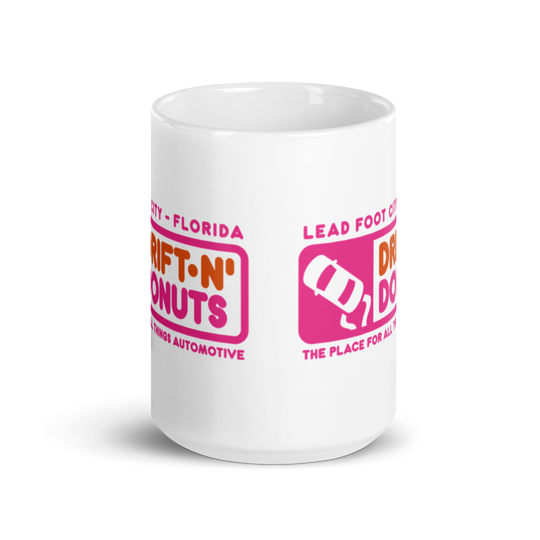 "Drift-N' Donuts" Ceramic Mug