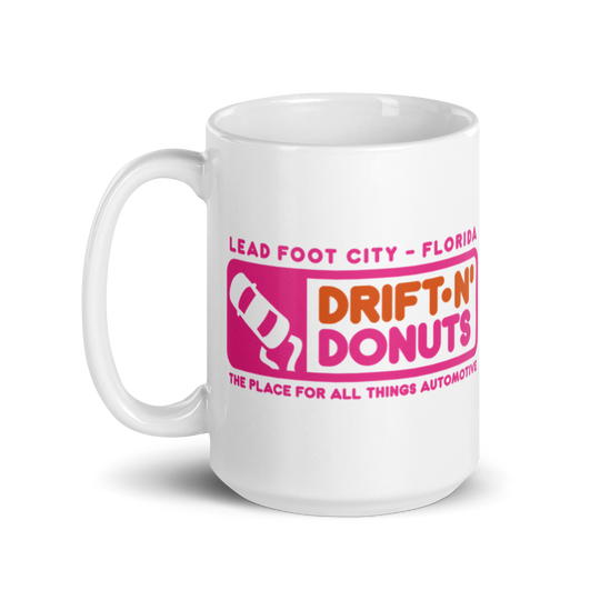 "Drift-N' Donuts" Ceramic Mug