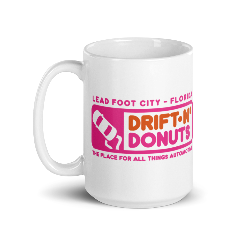 "Drift-N' Donuts" Ceramic Mug