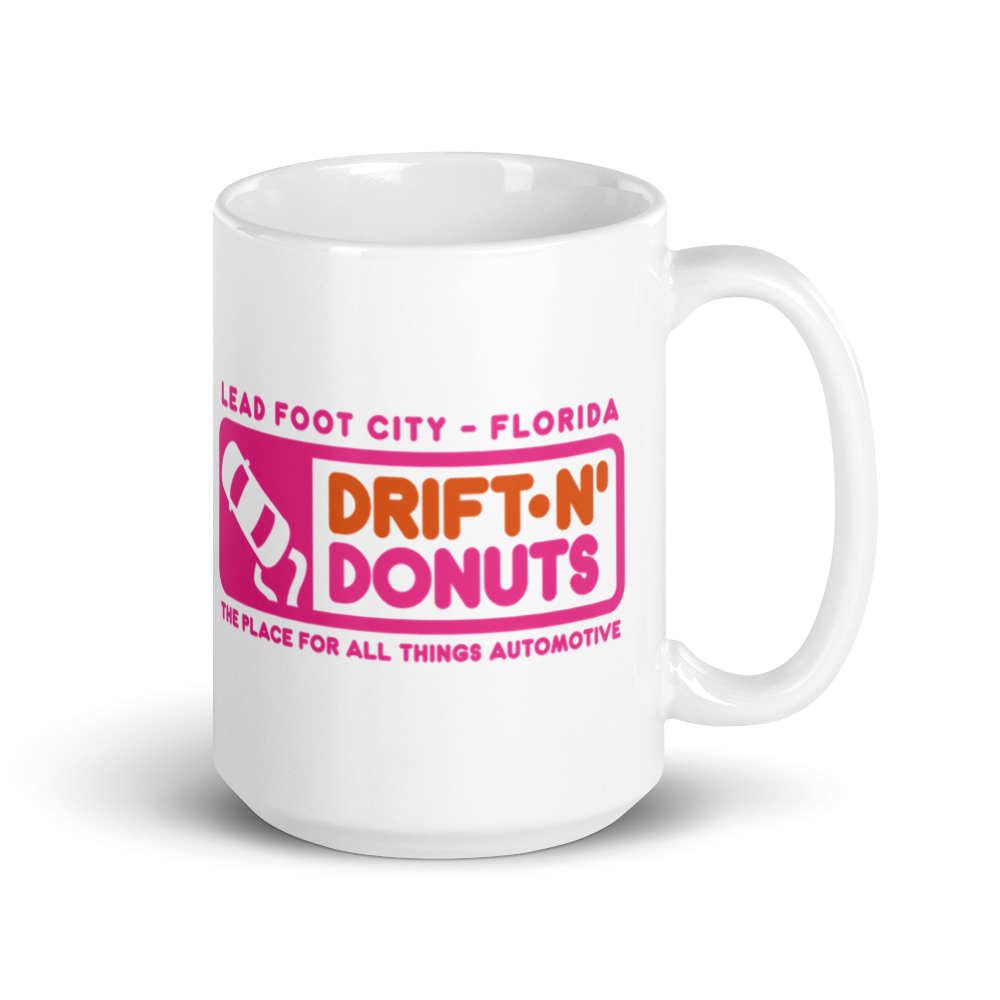 "Drift-N' Donuts" Ceramic Mug