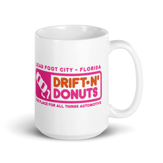 "Drift-N' Donuts" Ceramic Mug